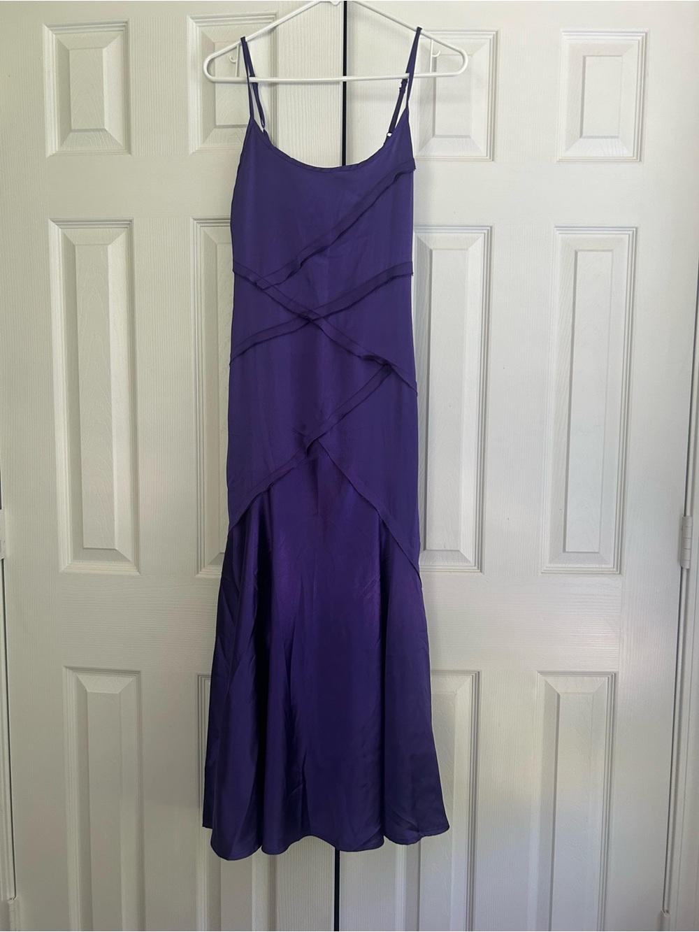 ASOS Purple Layered Spaghetti-Strap Midi Dress